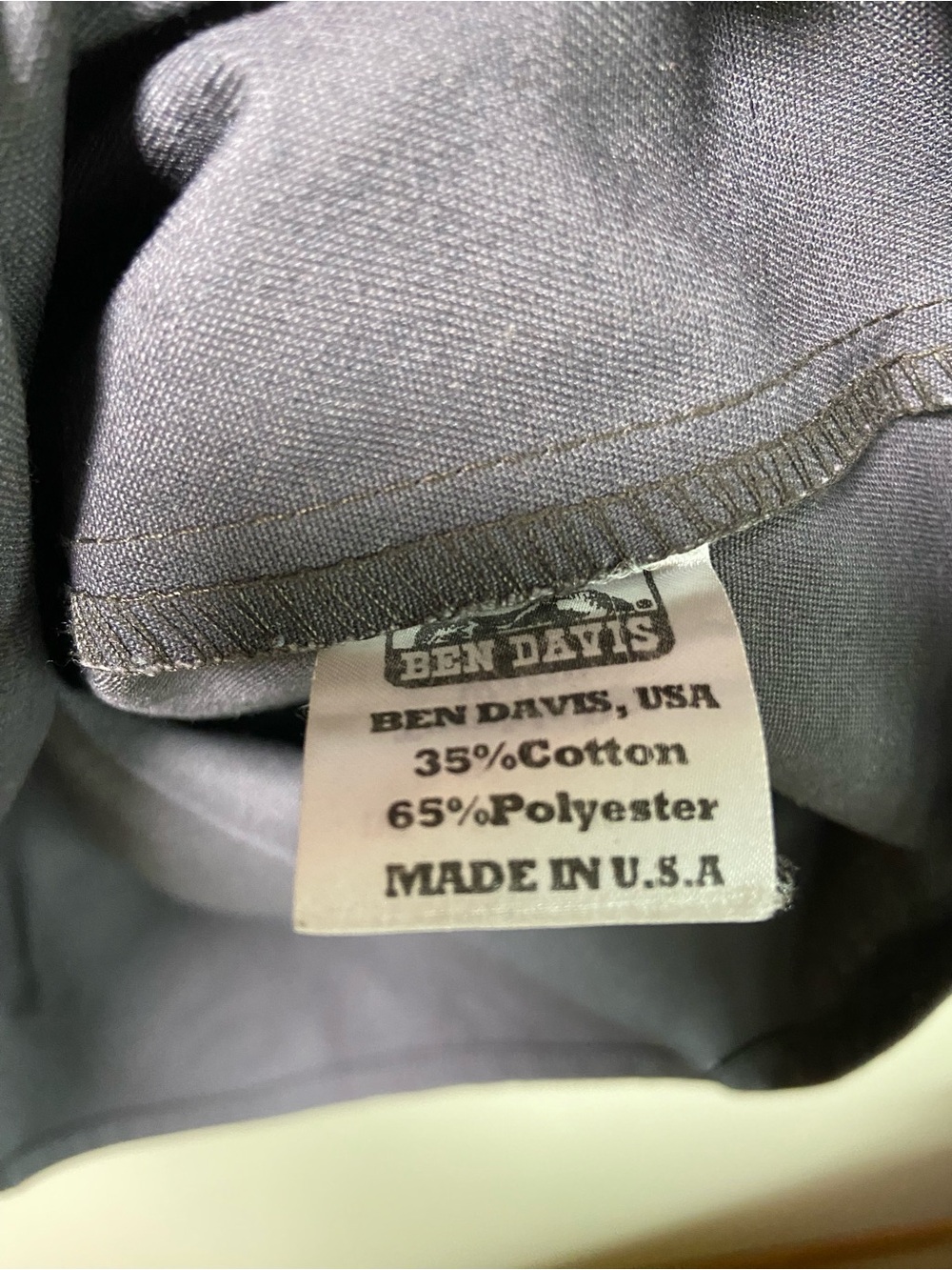 Ben Davis Short Sleeve Work Polo in Charcoal Gray - Picture 8 of 8
